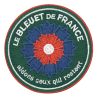 Ecusson Bleuet de France brodé Douane Française