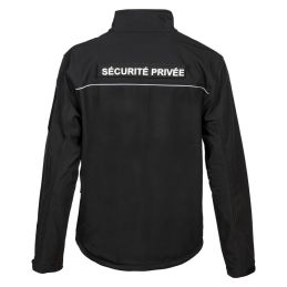 Blouson Softshell Sécurité Privée CityGuard Noir