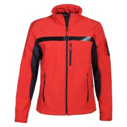 Blouson Softshell Sécurité Incendie CityGuard Rouge