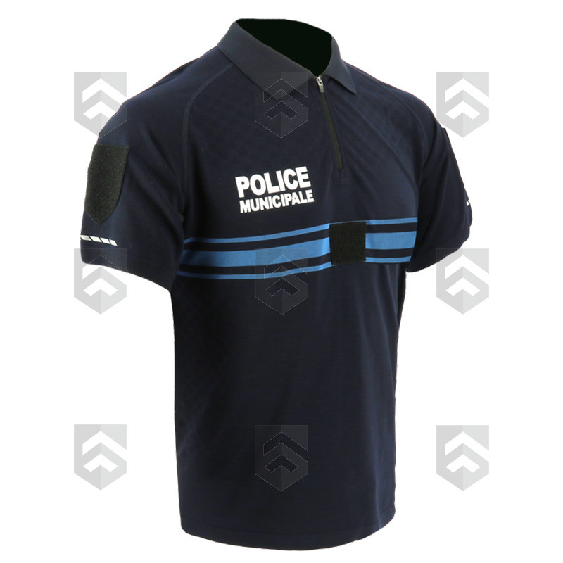 Polo Police Municipale Airflow DMB Bleu Marine