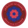 Ecusson Bleuet de France brodé Service de Santé des Armées