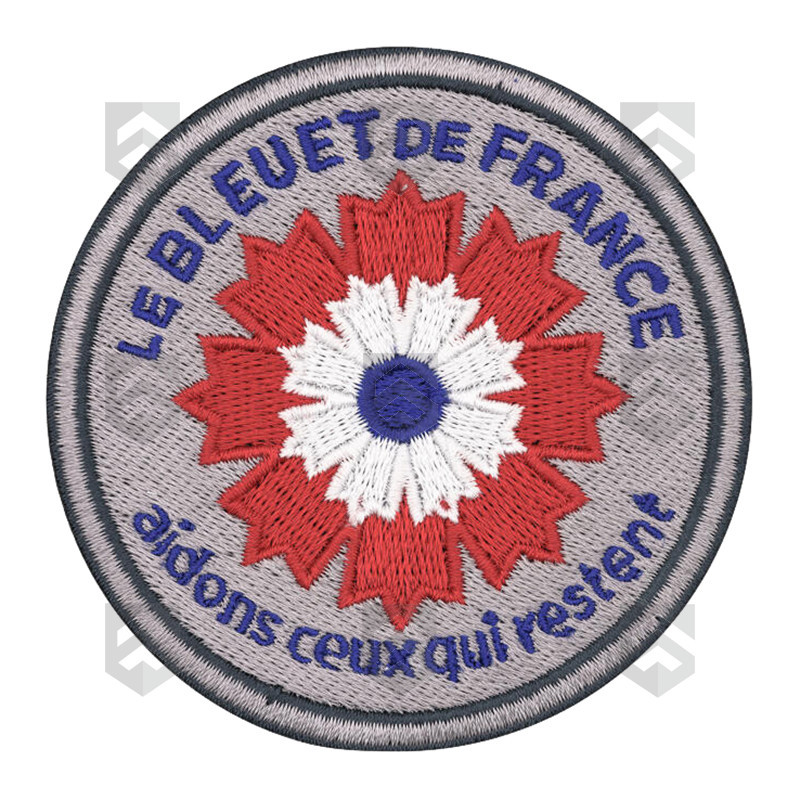 Ecusson Bleuet de France brodé Police Nationale