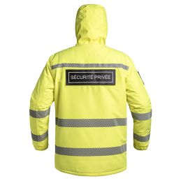 Parka Hardshell WF 150 HV-TAPE Sécu-One Sécurité Privée A10 Equipment Jaune
