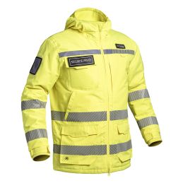 Parka Hardshell WF 150 HV-TAPE Sécu-One Sécurité Privée A10 Equipment Jaune