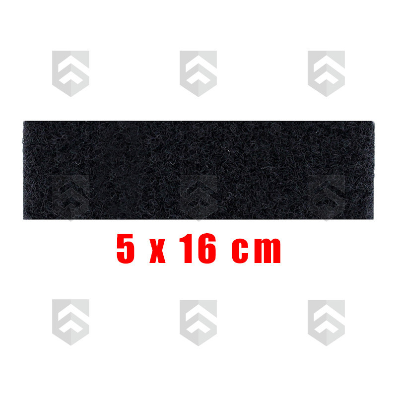 Patch Velcro Femelle à Coudre 5 cm x 16 cm Noir