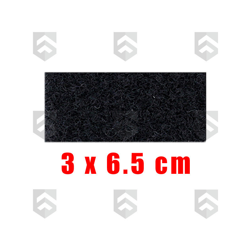 Patch Velcro Femelle à Coudre 3 cm x 6.5 cm Noir