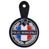 Insigne plastifié de poitrine Police Municipale