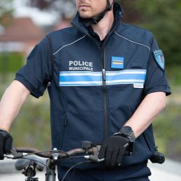 Gilet Softshell Police Municipale Bodywarmer Callens Bleu Marine