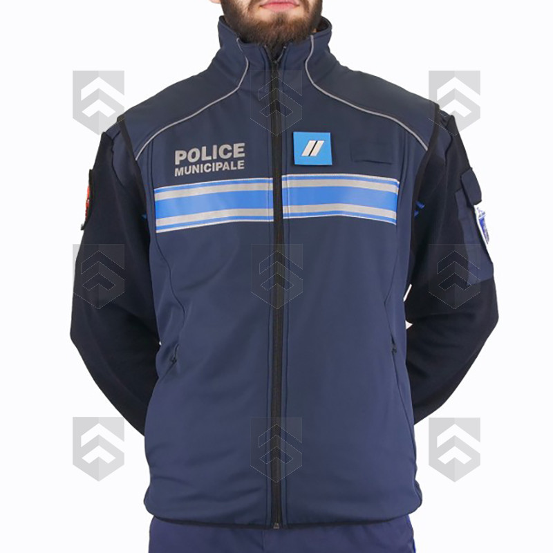 Gilet Softshell Police Municipale Bodywarmer Callens Bleu Marine