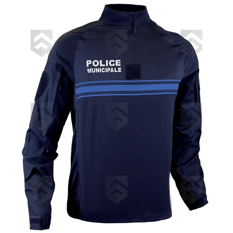 Chemise UBAS Police Municipale GK Pro Manches Longues Bleu Marine