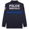 Polo Police Municipale Respirant ML Col Zippé GK Pro Bleu Marine