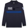 Polo Police Municipale Respirant ML Col Zippé GK Pro Bleu Marine