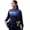 Polo Police Municipale Respirant ML Col Zippé GK Pro Bleu Marine