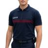 Polo ASVP Respirant MC EK Bleu Marine Col Zippé