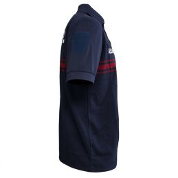 Polo ASVP Respirant MC EK Bleu Marine Col Zippé