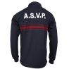 Polo ASVP Respirant ML EK Bleu Marine Col Zippé