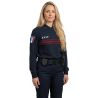 Polo ASVP Respirant ML EK Bleu Marine Col Zippé
