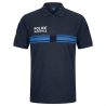 Polo Police Municipale Respirant MC EK Bleu Marine Col Zippé