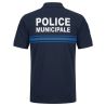 Polo Police Municipale Respirant MC EK Bleu Marine Col Zippé