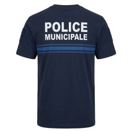 T-shirt Police Municipale Respirant EK Bleu Marine vue de dos