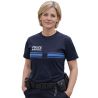 T-shirt Police Municipale Respirant EK Bleu Marine porté