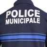 Polo Police Municipale Respirant MC EK Bleu Marine Col Zippé