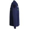 Polo Bandes Vertes Personnalisable Respirant ML Bleu Marine EK