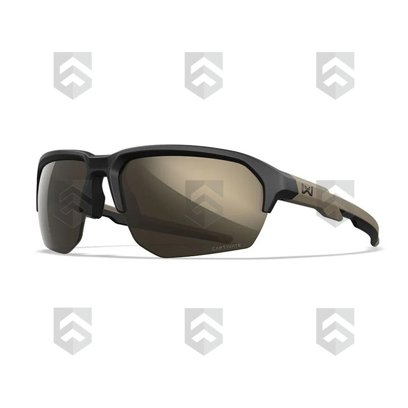 Lunettes Balistiques Jakl Wiley X Captivate Tan Verres Tungsten Mirror