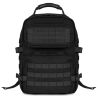 Vue avant du sac à dos tactique GK Pro BLAKE 26L Noir avec sangle MOLLE, multiples poches, poignée m