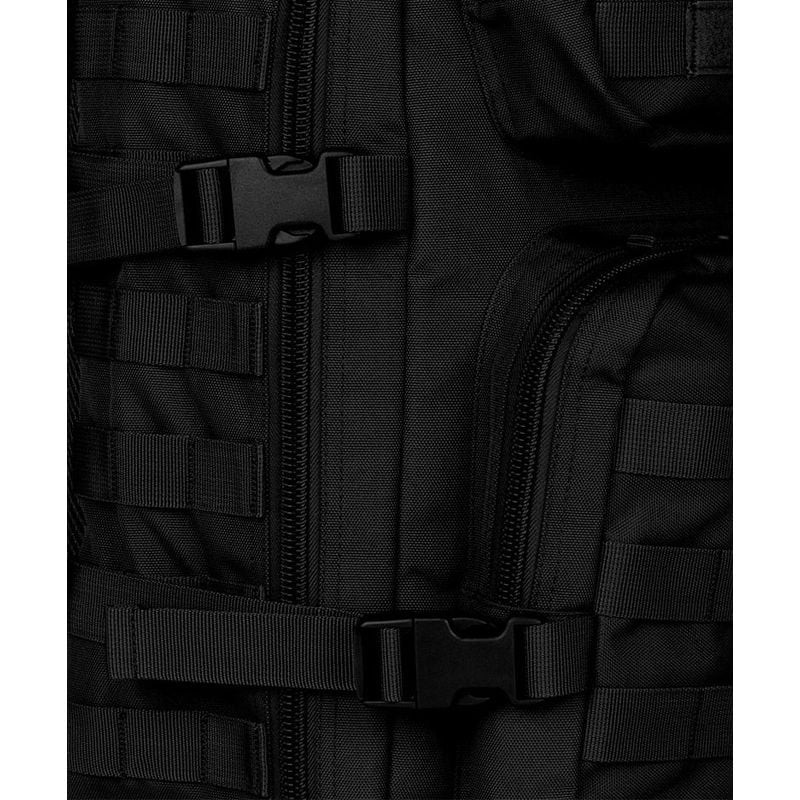Gros plan sur le sac à dos GK Pro Blake : panneaux MOLLE, boucles robustes, sangles de compression e