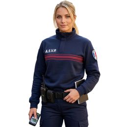 Sweat ASVP EK brodé col montant