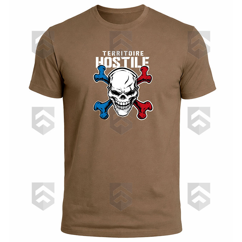 T-shirt MC Territoire Hostile Opex Tricolore