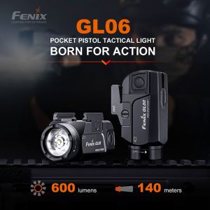 Lampe Tactique pour arme de poing GL06 Fenix 600 Lumens