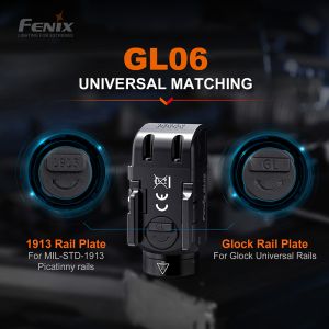 Lampe Tactique pour arme de poing GL06 Fenix 600 Lumens