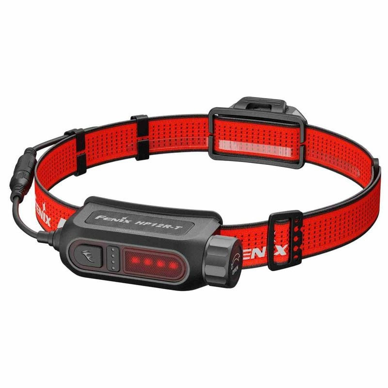 Lampe frontale Fenix HP12R-T avec boîtier de batterie arrière et bandeau ajustable pour un maintien 