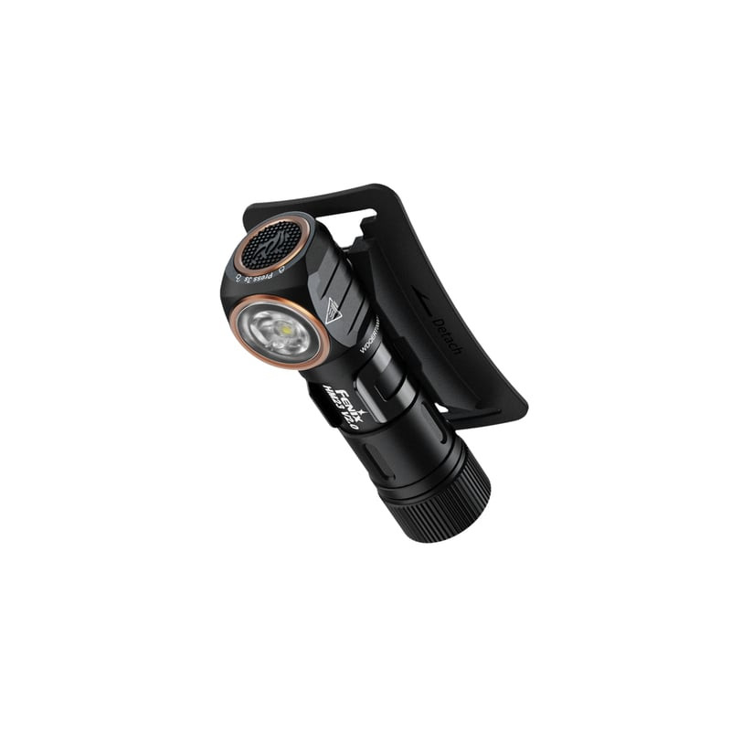 Gros plan du module LED double Fenix HM23 V2.0 modes lumière blanche et rouge