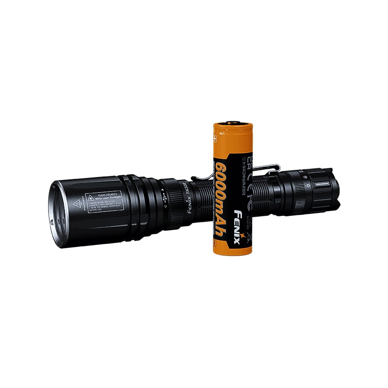 Vue latérale de la Fenix TK30R mettant en valeur son corps tactique compact et son port de charge US