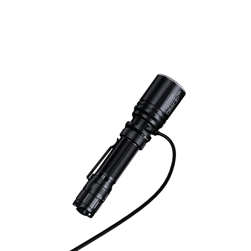 Fenix TK30R avec batterie 21700 de 6000 mAh incluse à côté de la lampe torche.