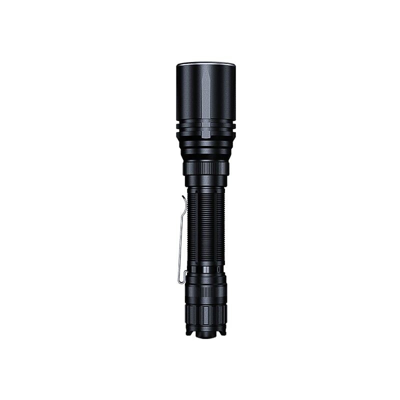 Vue d'ensemble de la lampe torche tactique Fenix TK30R présentant son design élégant et sa technolog
