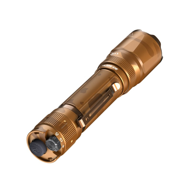 Capuchon arrière de la lampe torche tactique Fenix TK20R UE Camouflage avec port de charge USB-C et 