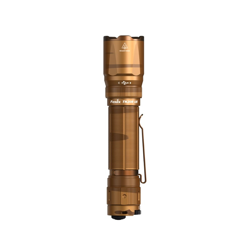 Packshot de la Lampe torche tactique TK20R UE C Fenix 2800 Lumens en version camouflage