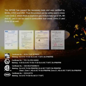 Lampe de Poche ATEX WF05E Fenix 85 Lumens