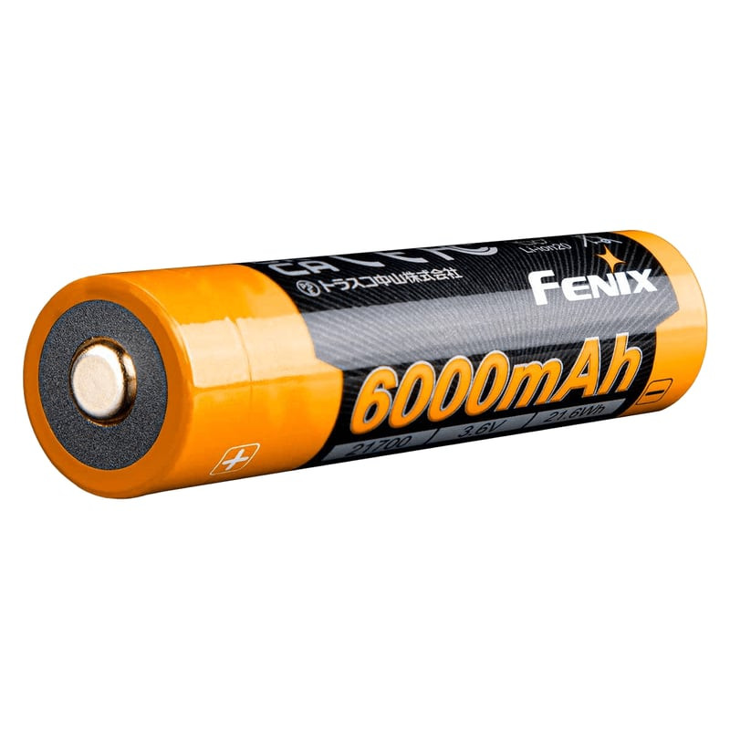 Fenix ARB-L21-6000 batterie lithium-ion rechargeable en packshot montrant l'étiquette avant avec la 