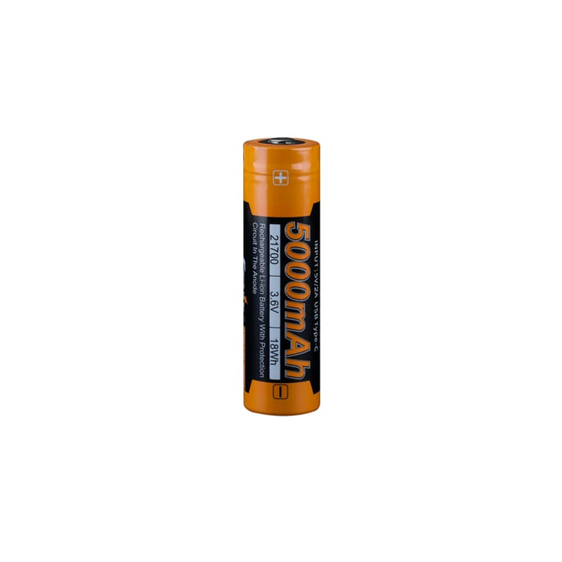 Gros plan de la batterie Fenix ARB-L21-5000U montrant le port USB-C et la borne positive.