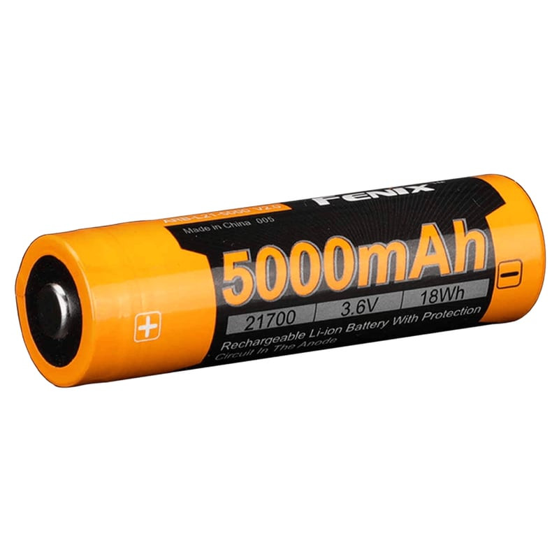 Vue de face de la batterie rechargeable Fenix ARB-L21-5000 V2.0 avec bornes positive et négative vis