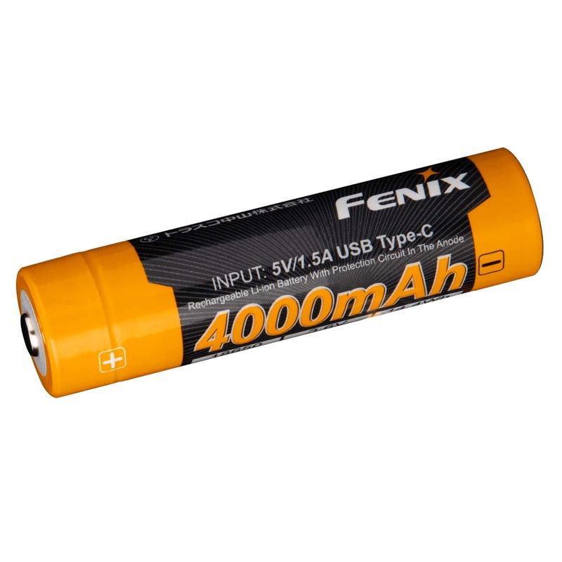 1986745 Fenix ARB-L18-4000U batterie rechargeable en vue de face montrant le corps cylindrique et la