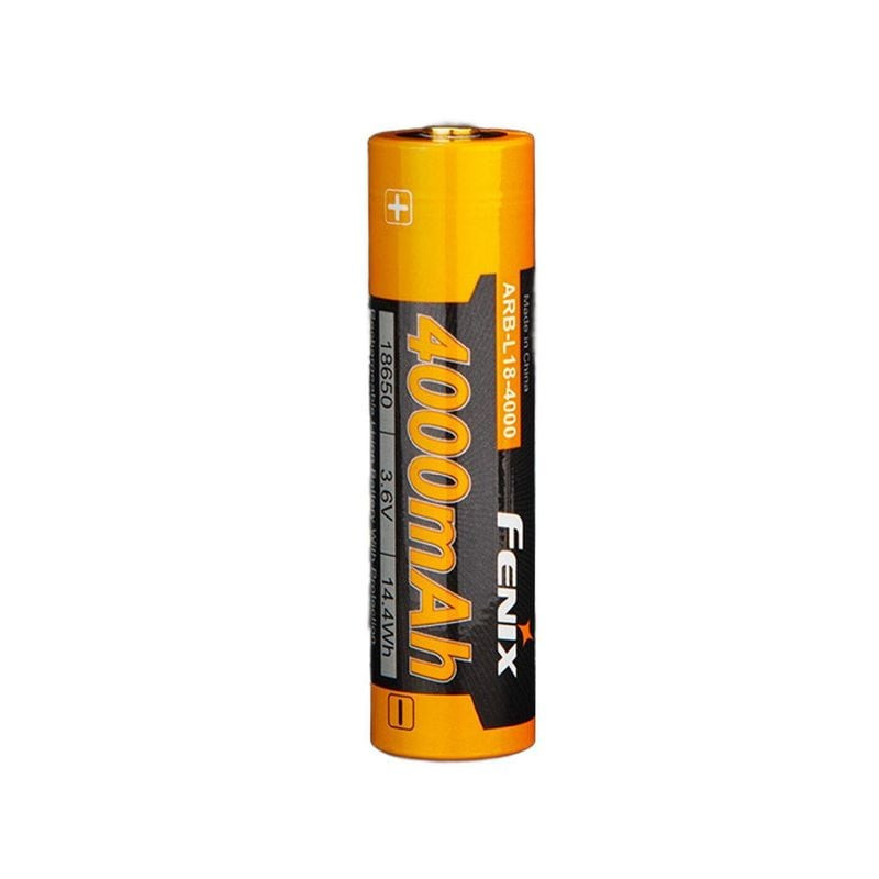 Vue de dessus de la batterie Fenix ARB-L18-4000 mettant en évidence la borne positive et les trous d