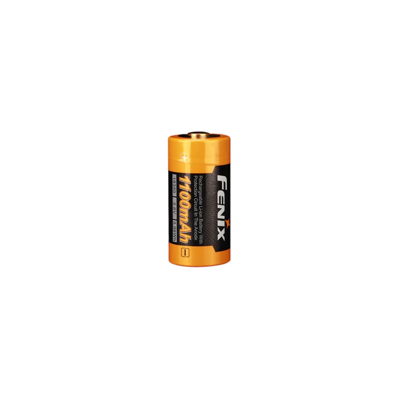 Vue de face de la batterie lithium-ion rechargeable Fenix ARB-L18-1100 18350