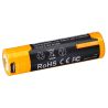 Accu type 18650 Li-ion 3500 mAh Fenix prise micro USB