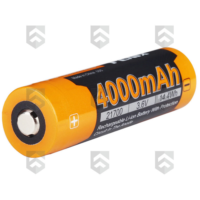 Accu Rechargeable 21700 Li-ion 4000 mAh Fenix prise USB Type-C intégré